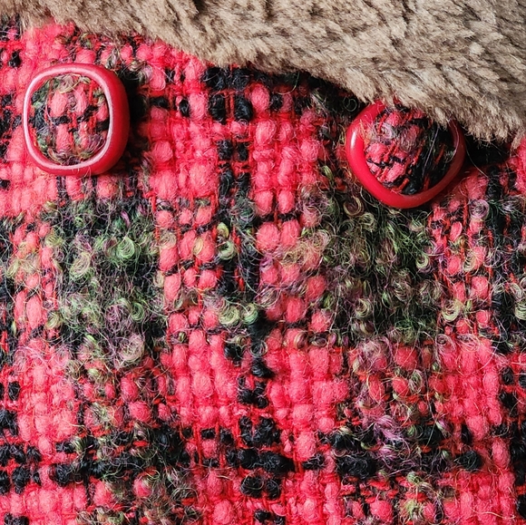 EUC Vintage Monteselli Tweed Coat (M) - Picture 7 of 8